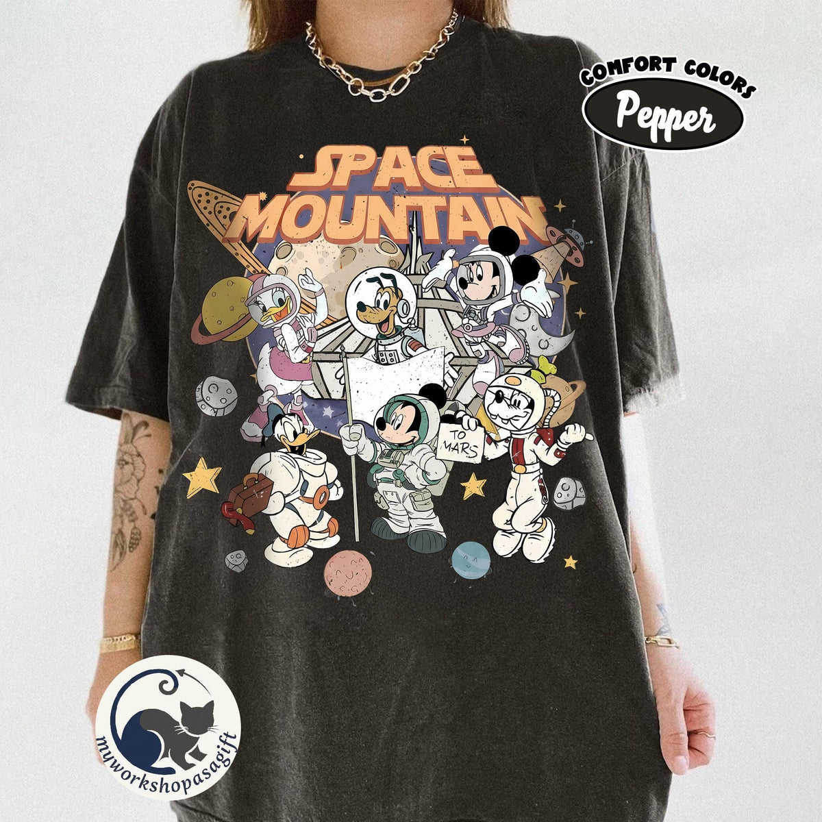 Disney Space Mountain — Comfort Colors Tee fan art by Snagva