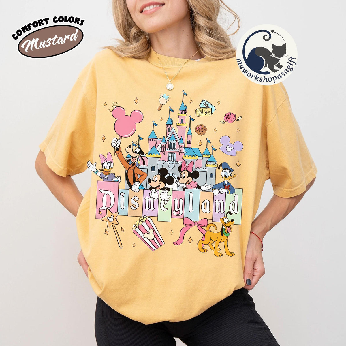 Mickey Friends Magical Castle Disneyland Comfort Colors — Comfort Colors Tee fan art by Snagva (6)