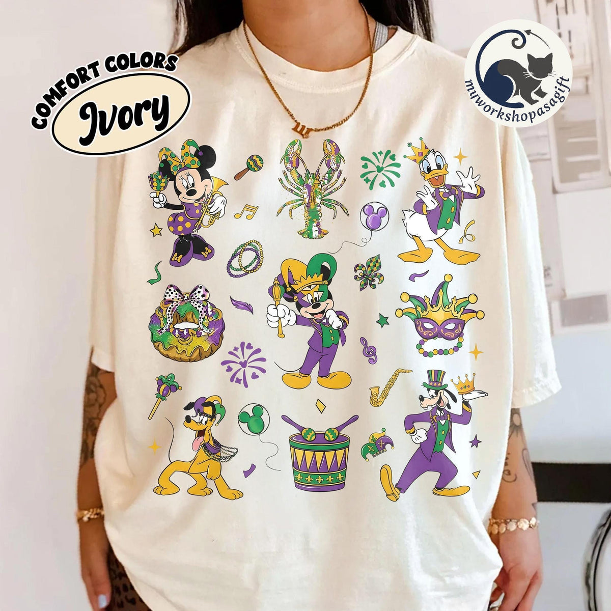 Disney Mardi Gras Shirt 2026 — Gildan Hoodie fan art by Snagva (2)