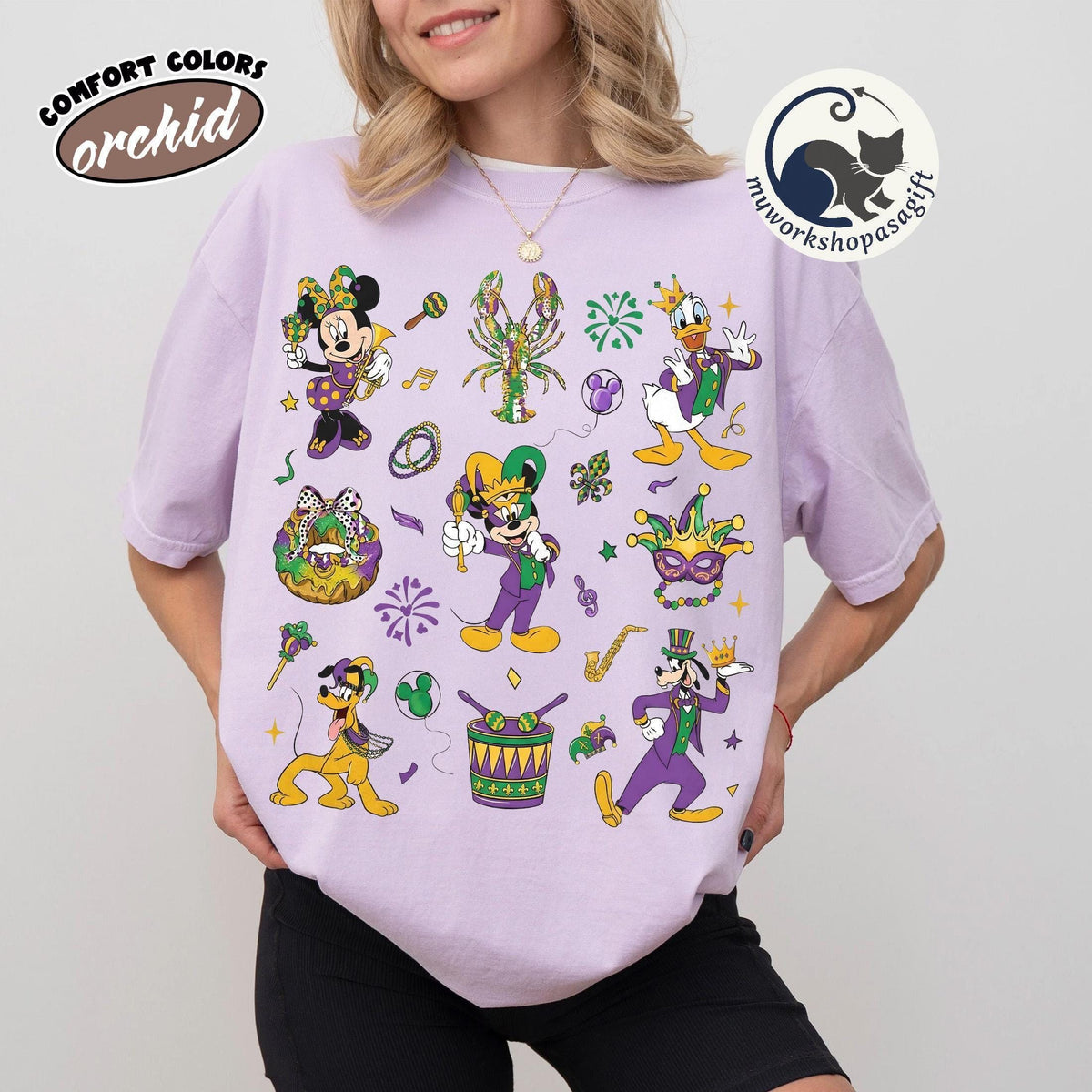 Disney Mardi Gras Shirt 2026 — Comfort Colors Tee fan art by Snagva (4)