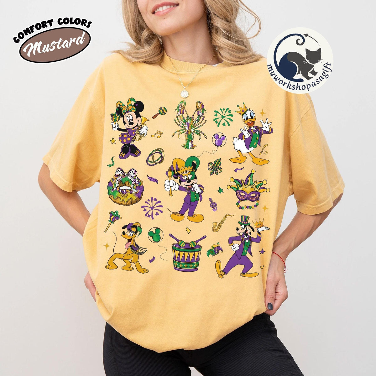 Disney Mardi Gras Shirt 2026 — Comfort Colors Tee fan art by Snagva (5)