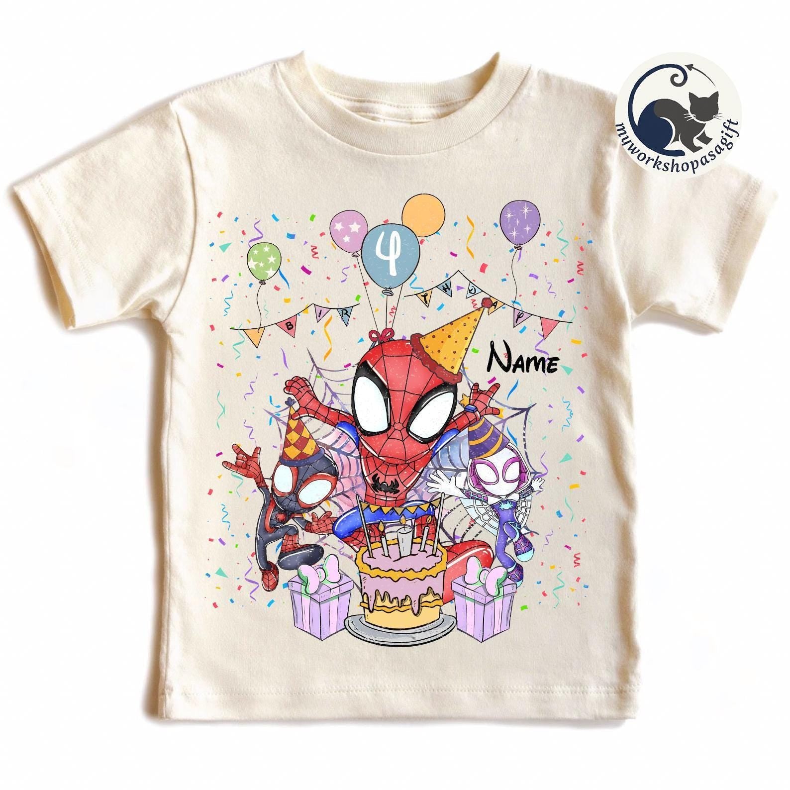 Custom Spidey Friends Birthday — Gildan Hoodie fan art by Snagva