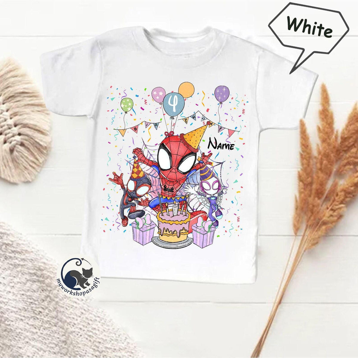 Custom Spidey Friends Birthday — Gildan Hoodie fan art by Snagva (2)