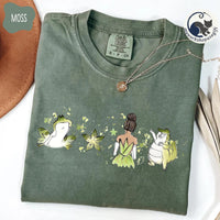 Comfort Colors Tiana Watercolor Frog Princess — Bella+Canvas Tee fan art by Snagva (5)