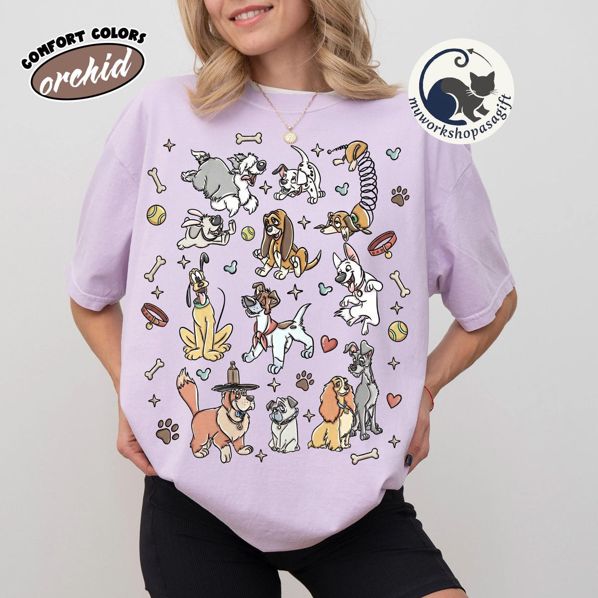 Comfort Colors® Disney Dogs — Gildan Hoodie fan art by Snagva (4)