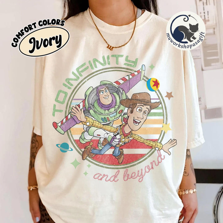 Comfort Colors Toy Story Woody Buzz Retro — Comfort Colors Tee fan art by Snagva