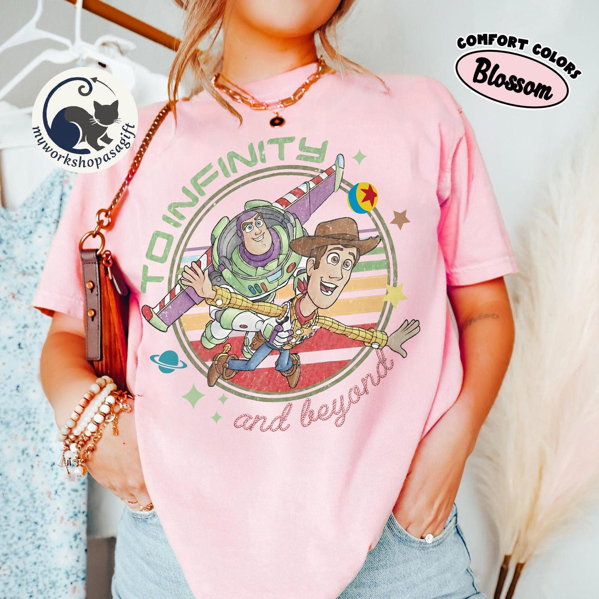 Comfort Colors Toy Story Woody Buzz Retro — Comfort Colors Tee fan art by Snagva (2)