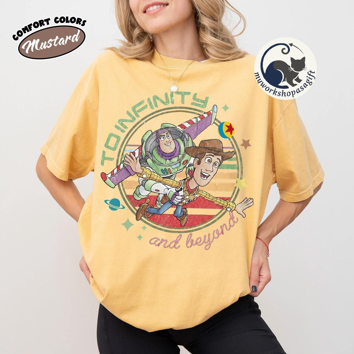 Comfort Colors Toy Story Woody Buzz Retro — Comfort Colors Tee fan art by Snagva (5)