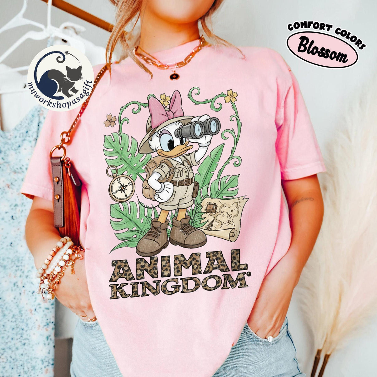 Comfort Colors Safari Mickey & Friends — Bella+Canvas Tee fan art by Snagva (5)