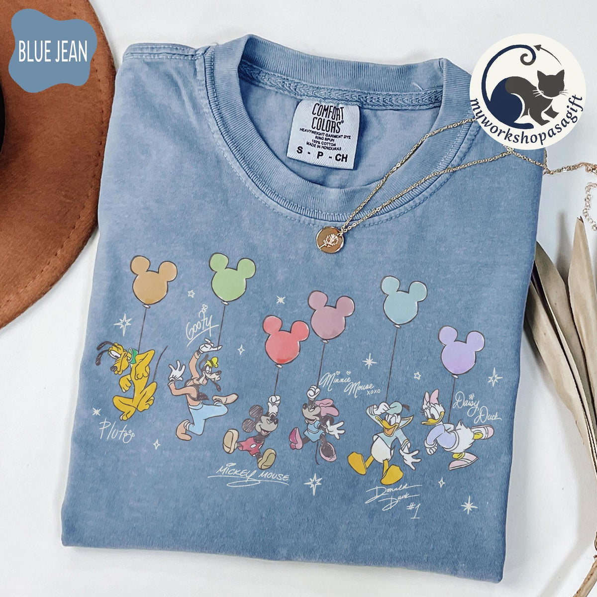 Comfort Colors Retro Mickey & Friends Signatures — Gildan Hoodie fan art by Snagva (3)