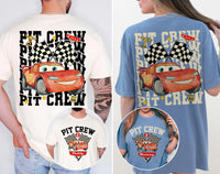 Custom Birthday Two Fast Pit Crew Lightning McQueen Shirts — Gildan Sweatshirt fan art by Snagva (4)