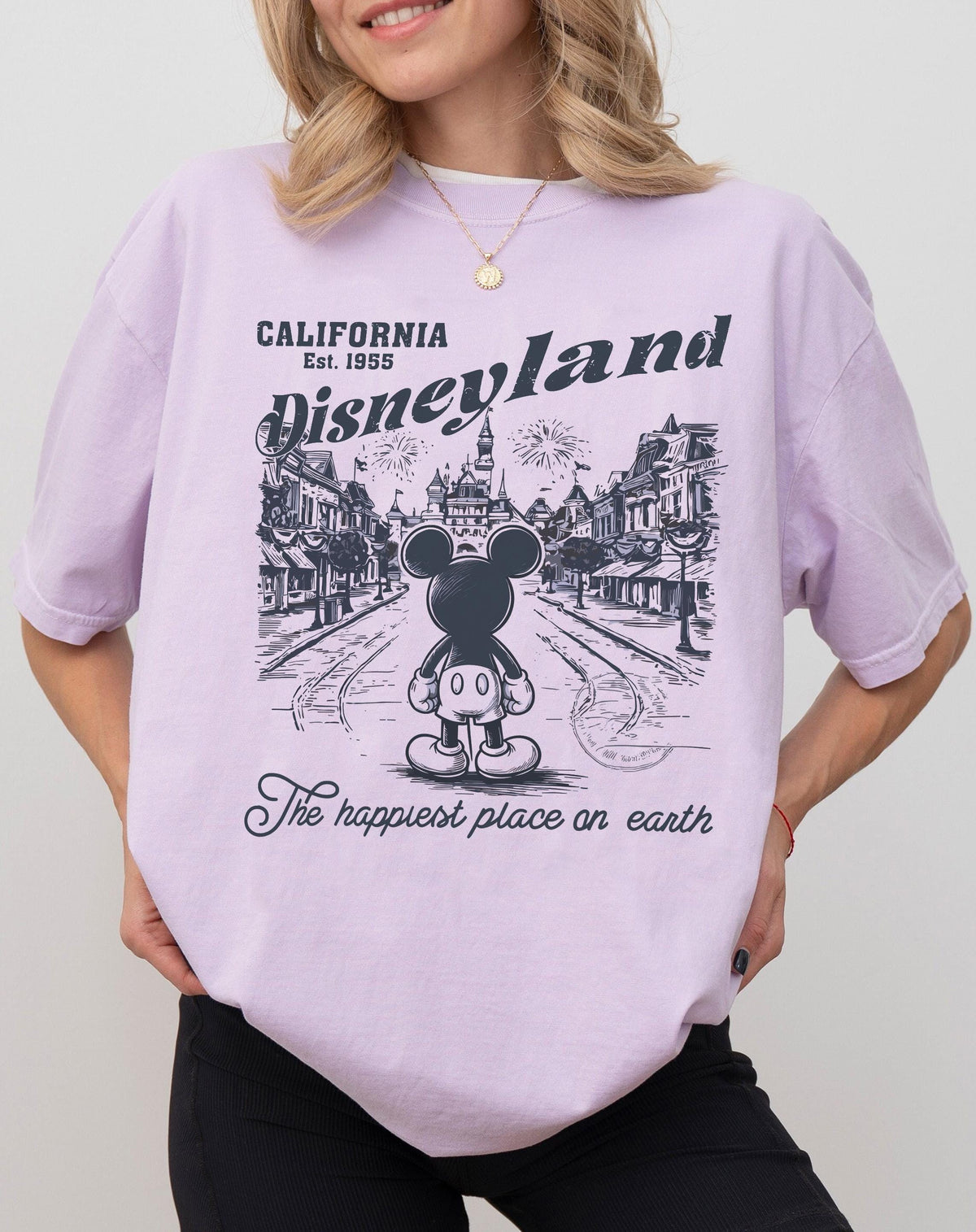 Retro Disneyland Comfort Colors — Bella+Canvas Tee fan art by Snagva (4)