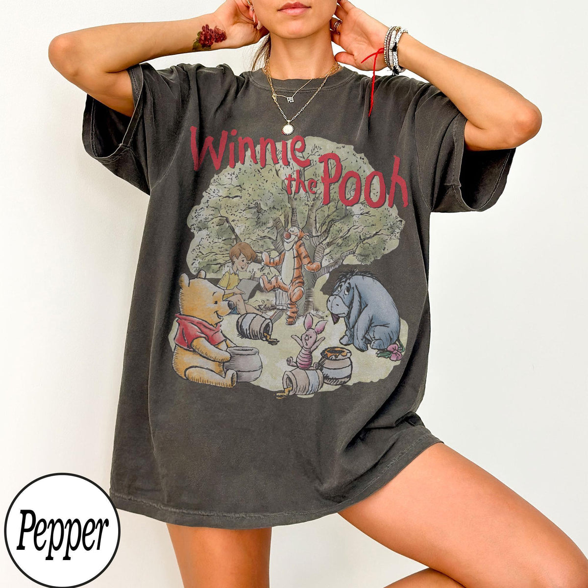 Comfort Colors Winnie the Pooh Tigger Piglet Eeyore — Comfort Colors Tee fan art by Snagva (2)