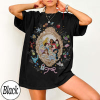 Retro Coquette Bows Watercolor Disney Princess — Gildan Sweatshirt fan art by Snagva (5)