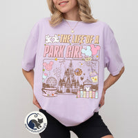 Retro The Life Of A Park Girl Disney Castle — Bella+Canvas Tee fan art by Snagva (4)