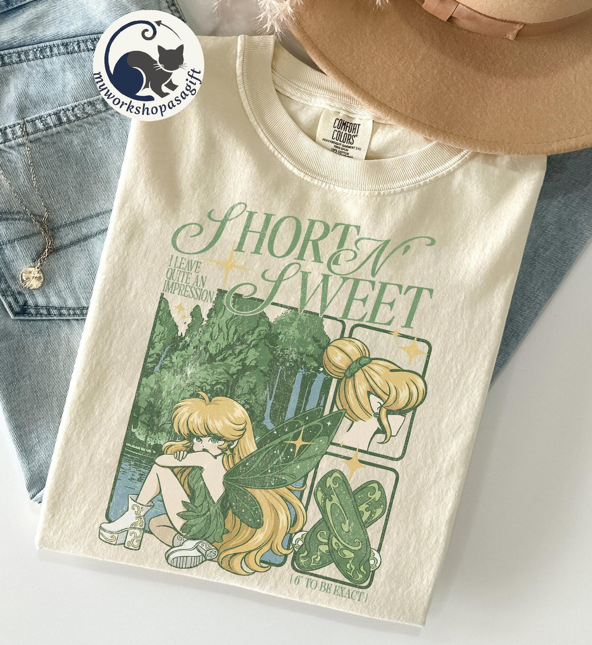 Comfort Colors Tinker Bell — Gildan Sweatshirt fan art by Snagva