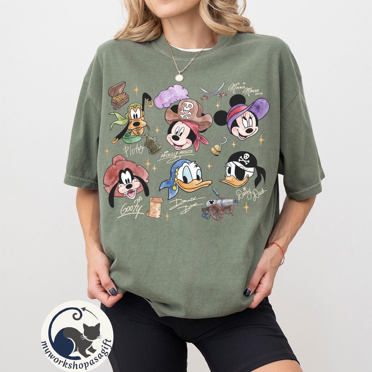 Retro Disney Pirate Crew — Comfort Colors Tee fan art by Snagva (6)