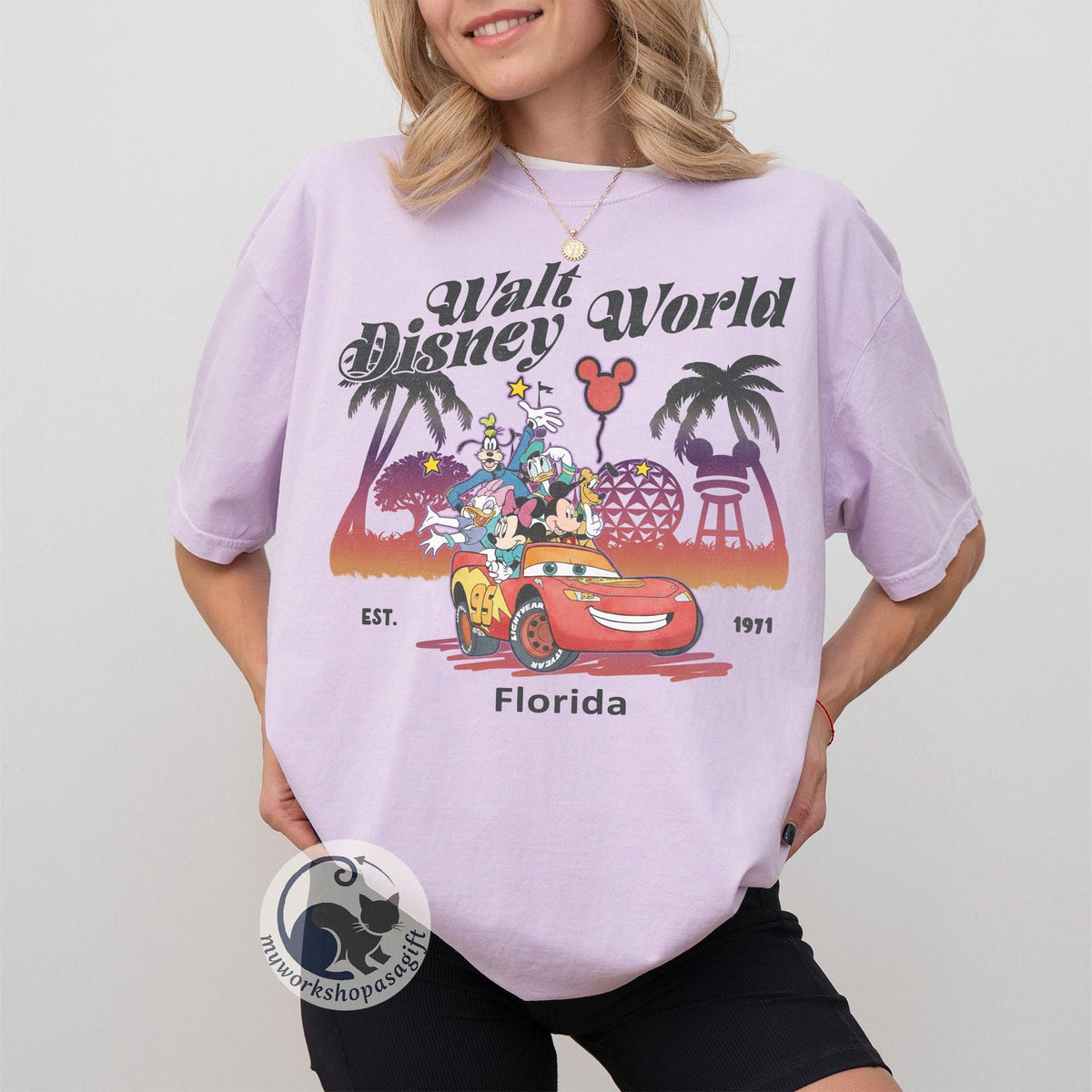Retro Comfort Colors Walt Disney World Shirts — Gildan Hoodie fan art by Snagva (3)
