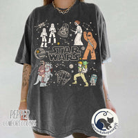 Star Wars Characters Group Shot Constellation Doodles — Gildan Sweatshirt fan art by Snagva (2)