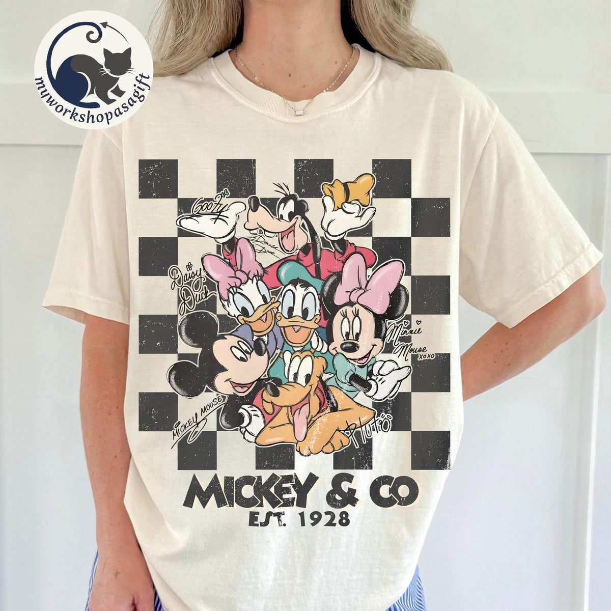 Retro Mickey Minnie Shirts — Bella+Canvas Tee fan art by Snagva