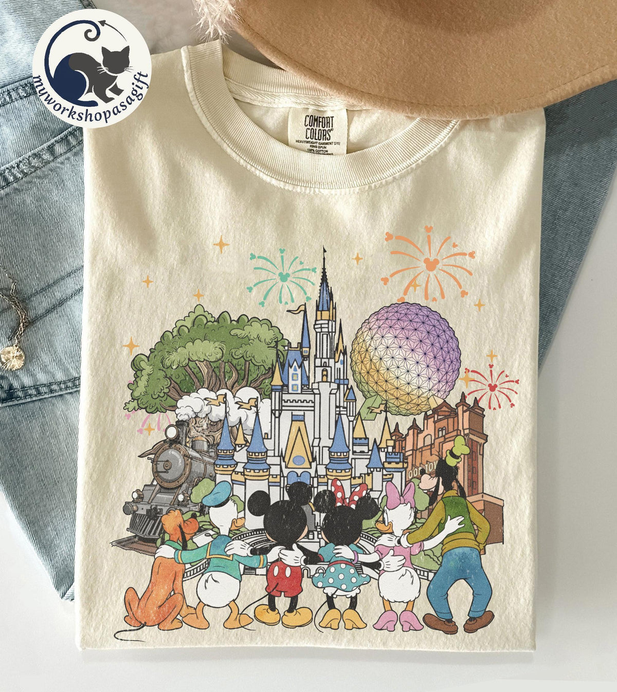 Retro Mickey Disneyworld Comfort Colors — Comfort Colors Tee fan art by Snagva (3)