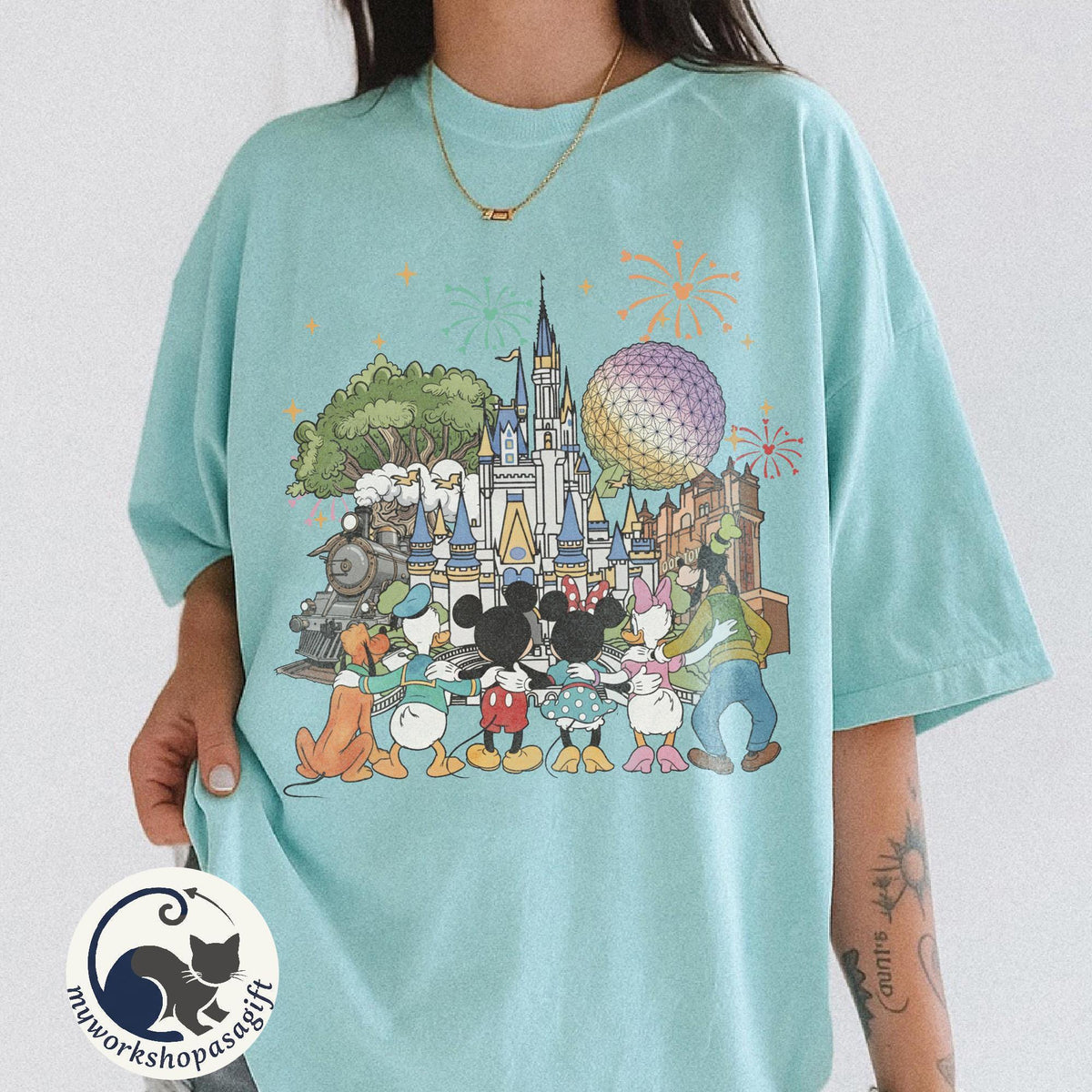 Retro Mickey Disneyworld Comfort Colors — Bella+Canvas Tee fan art by Snagva (4)
