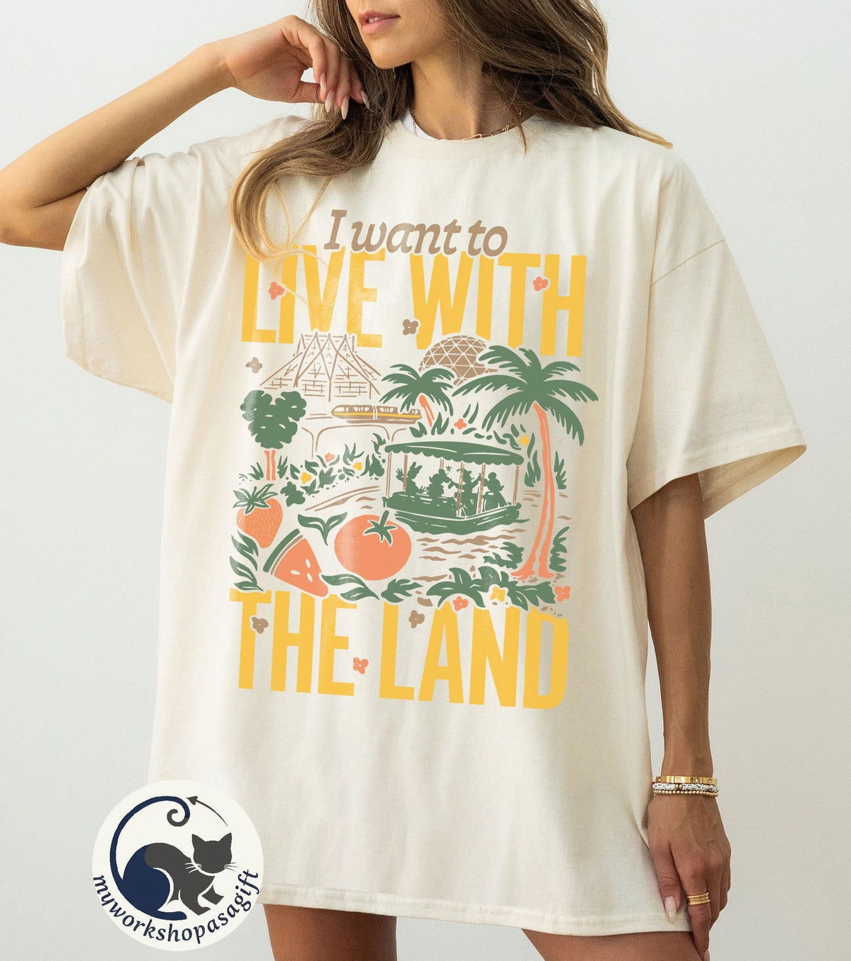 Retro Epcot The Land — Gildan Sweatshirt fan art by Snagva (2)