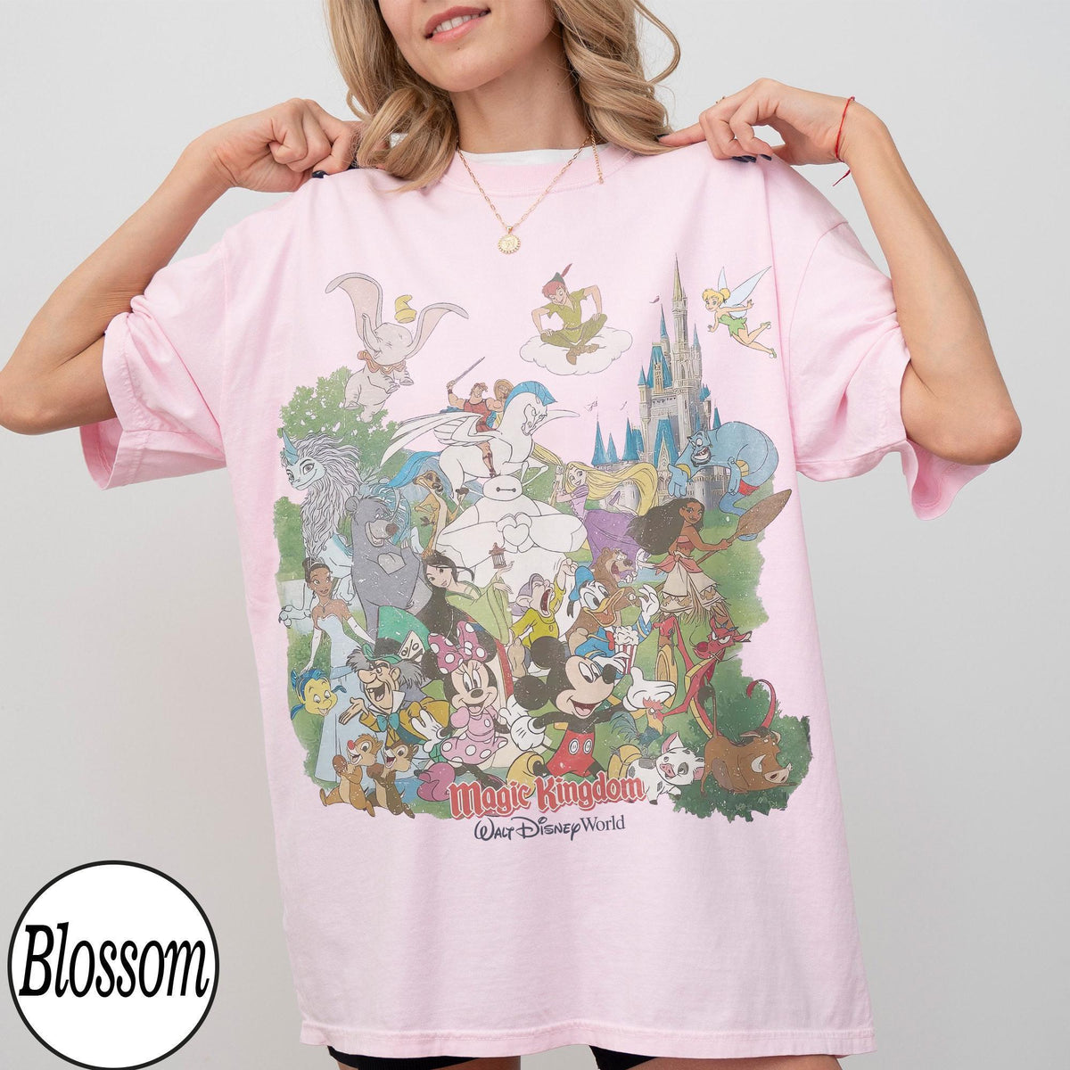 Retro Disney World Magic Kingdom — Gildan Hoodie fan art by Snagva