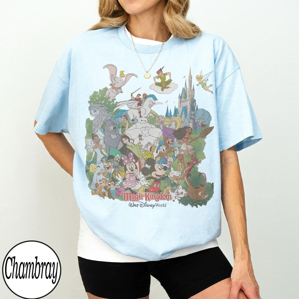 Retro Disney World Magic Kingdom — Gildan Sweatshirt fan art by Snagva (5)
