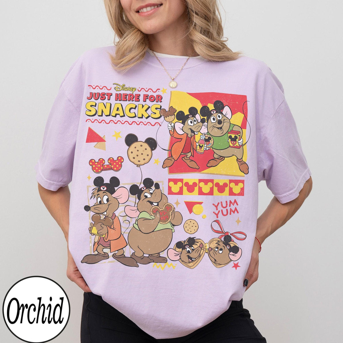 Retro Cinderella Jaq Gus Snack — Gildan Sweatshirt fan art by Snagva (2)