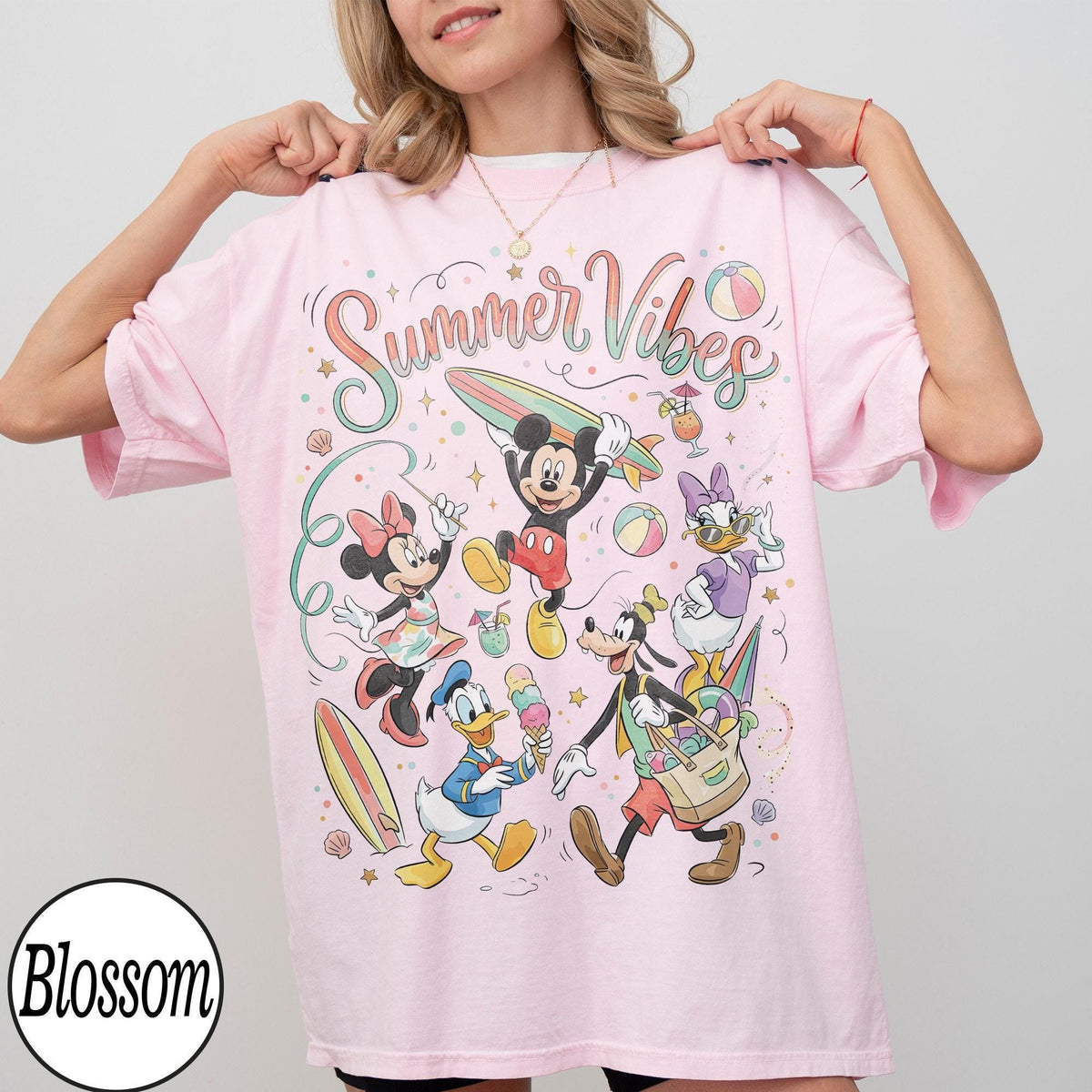 Retro Disney Summer Vibes — Comfort Colors Tee fan art by Snagva (6)