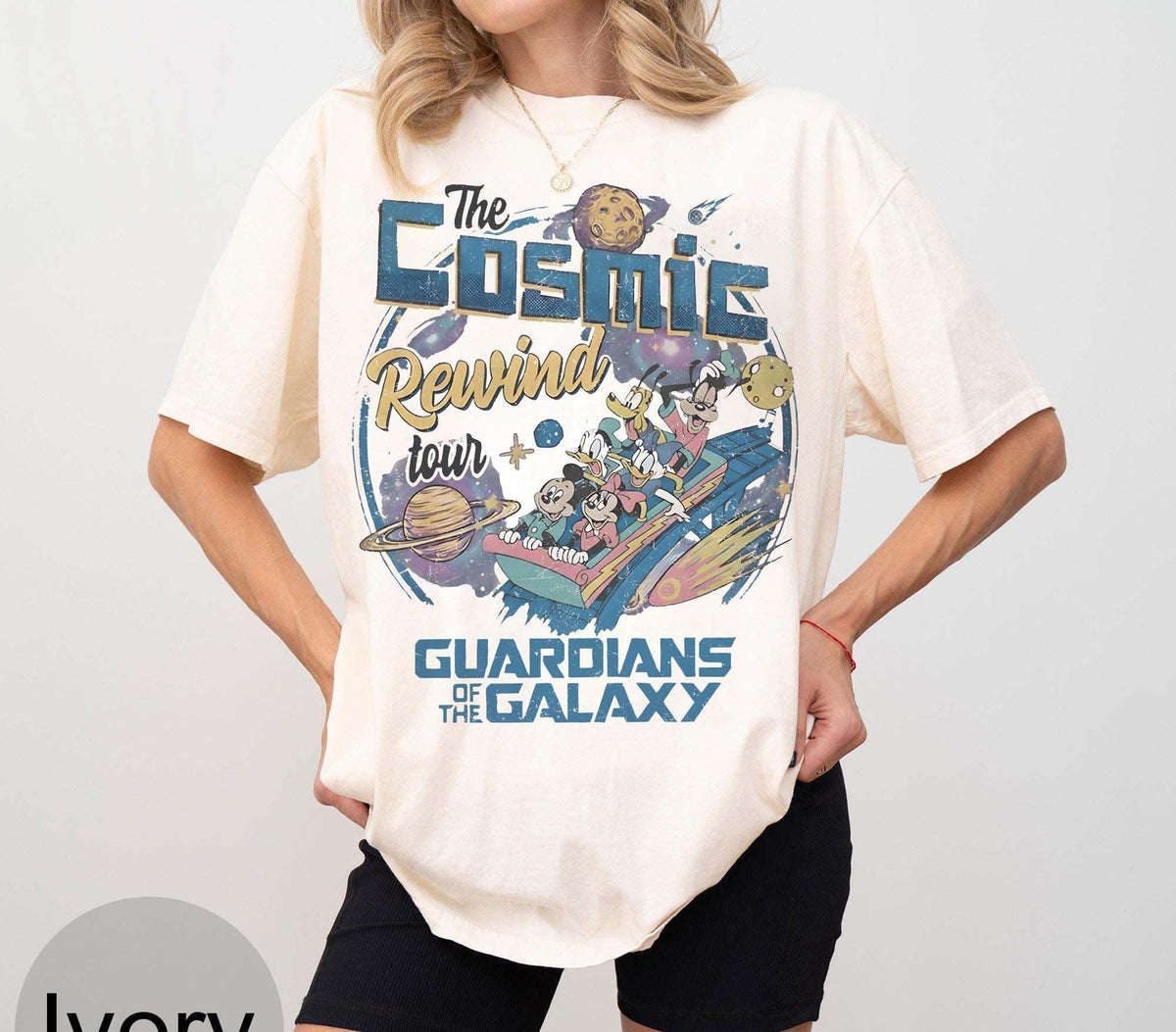 Retro 80s Guardians Of The Galaxy Cosmic Rewind Comfort Colo — Gildan Hoodie fan art by Snagva (4)