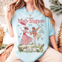 Comfort Colors Watercolor Walt Disney Mary Poppins and Bert  — Gildan Sweatshirt fan art by Snagva (3)