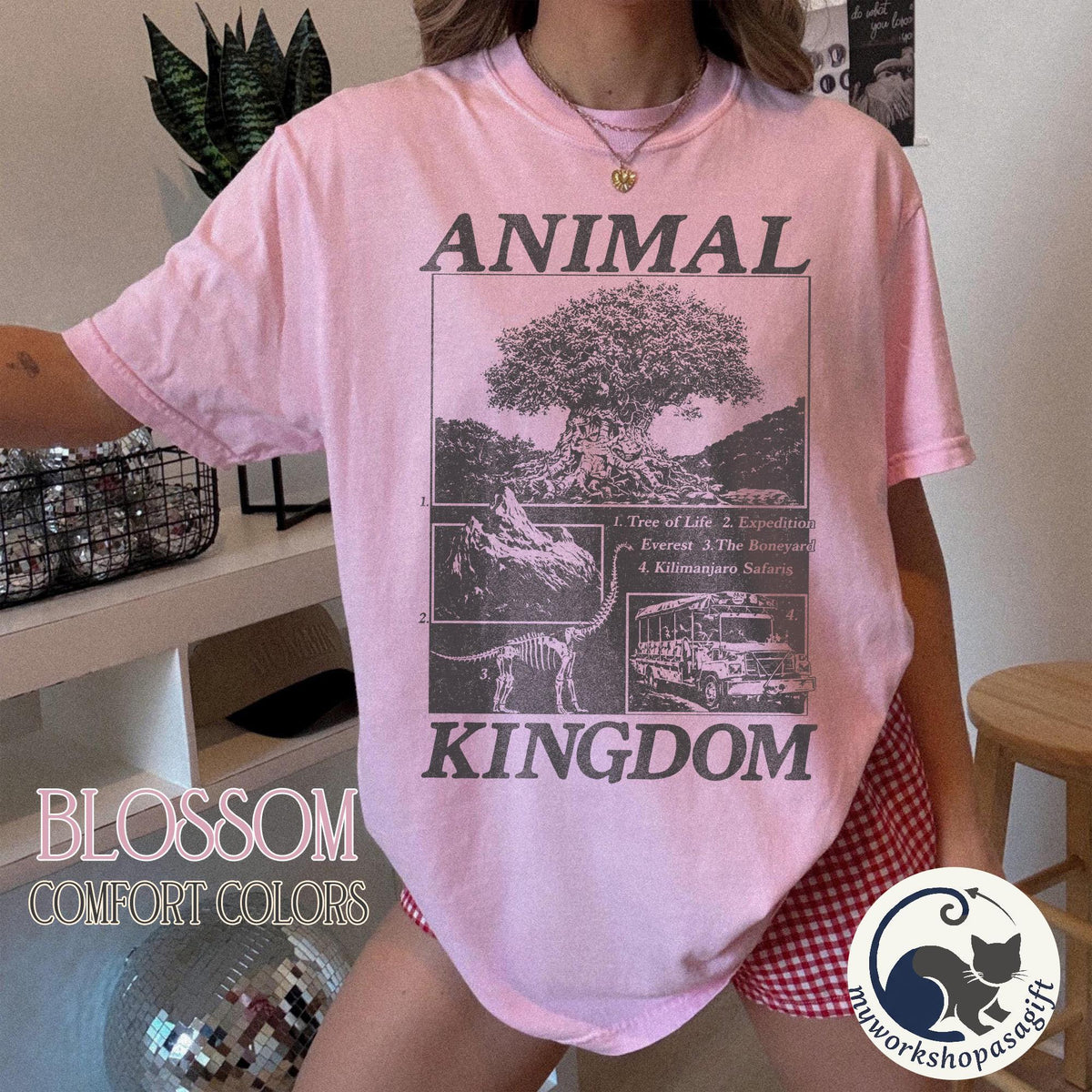 Retro Animal Kingdom — Bella+Canvas Tee fan art by Snagva (5)