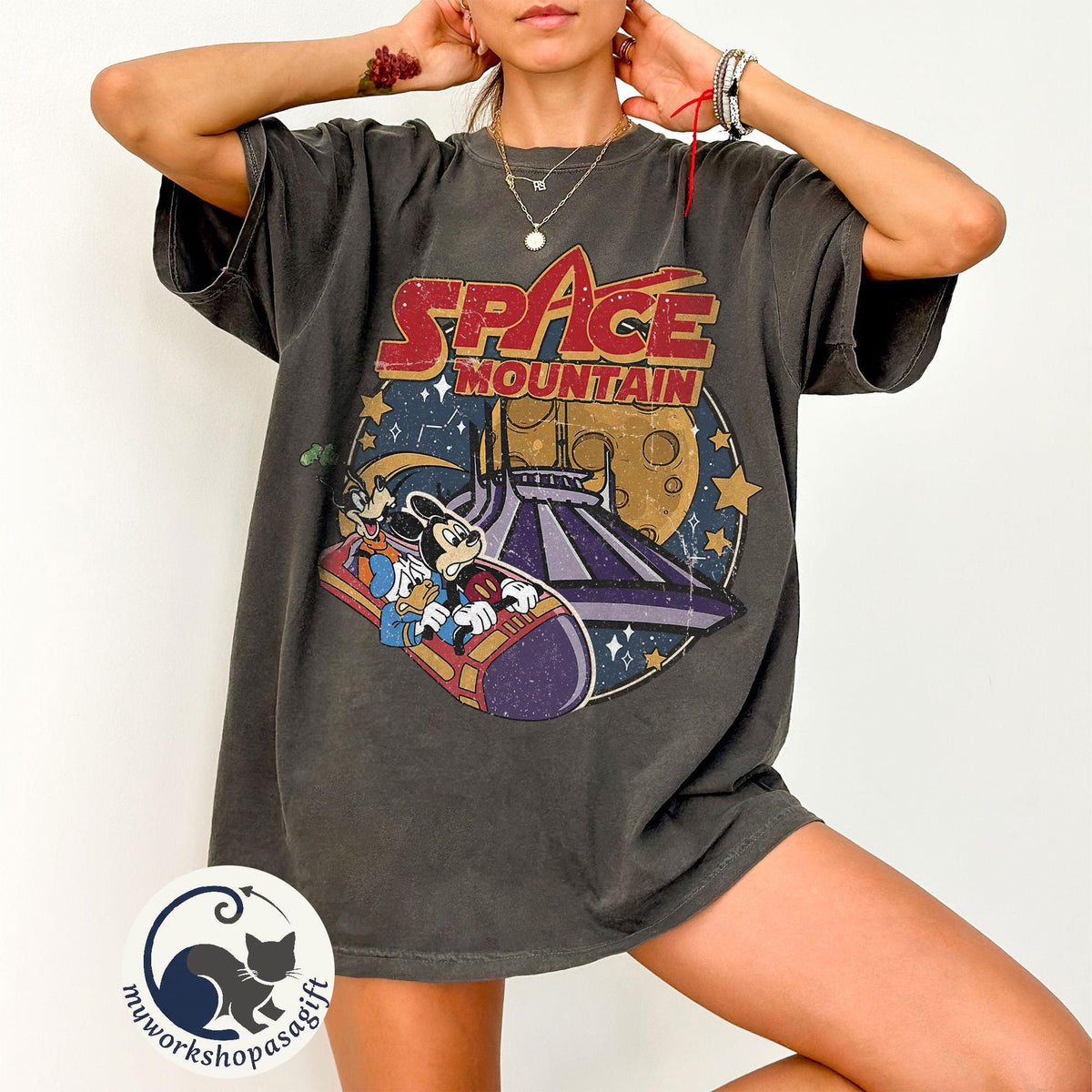 Retro 90s Space Mountain Comfort Colors — Comfort Colors Tee fan art by Snagva (4)