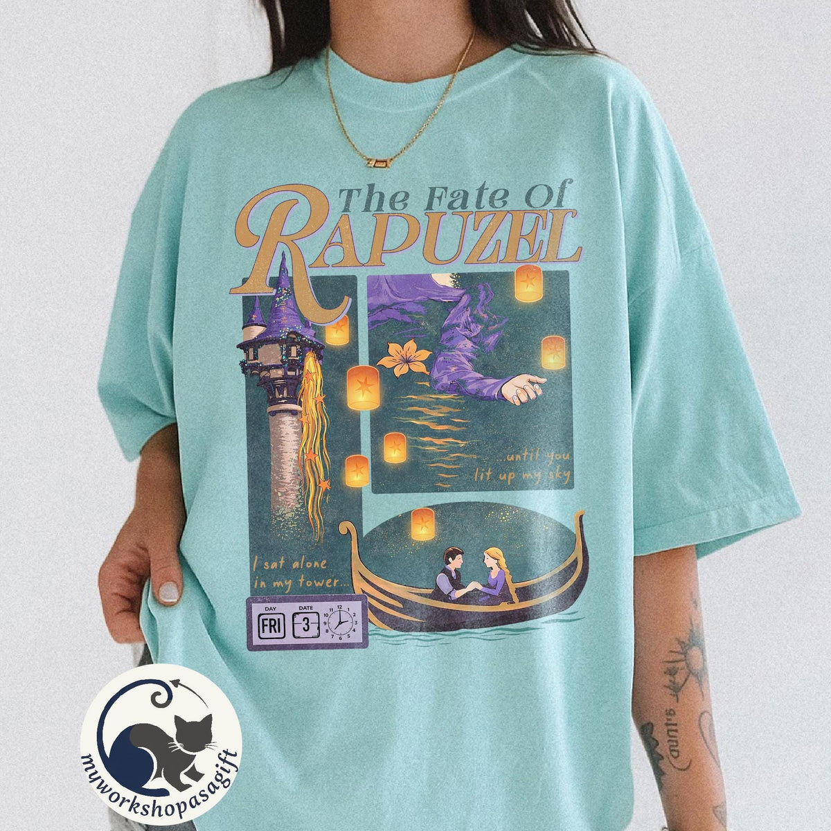Rapunzel The Fate of Rapunzel Comfort Colors — Gildan Hoodie fan art by Snagva (4)