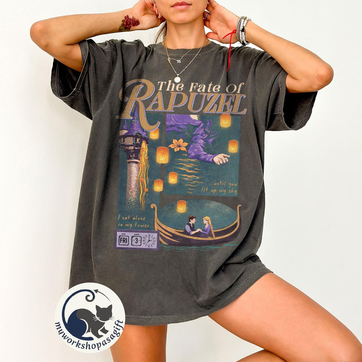 Rapunzel The Fate of Rapunzel Comfort Colors — Bella+Canvas Tee fan art by Snagva (5)