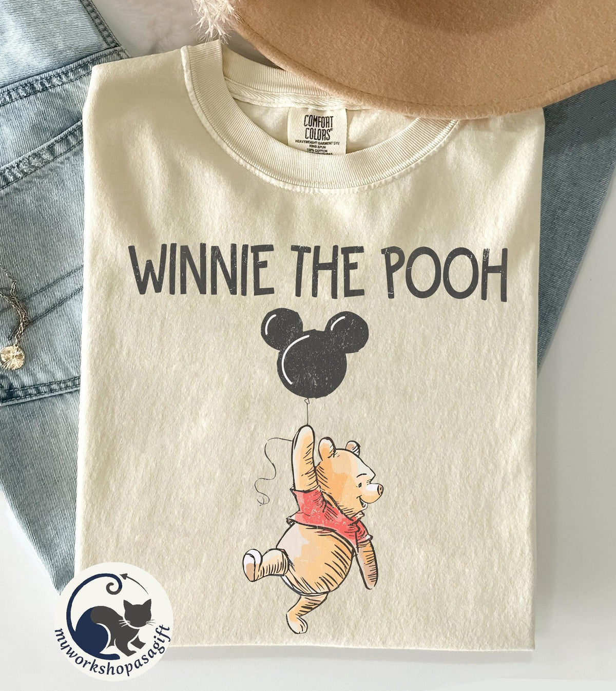 Winnie the Pooh Comfort Colors — Gildan Hoodie fan art by Snagva (3)
