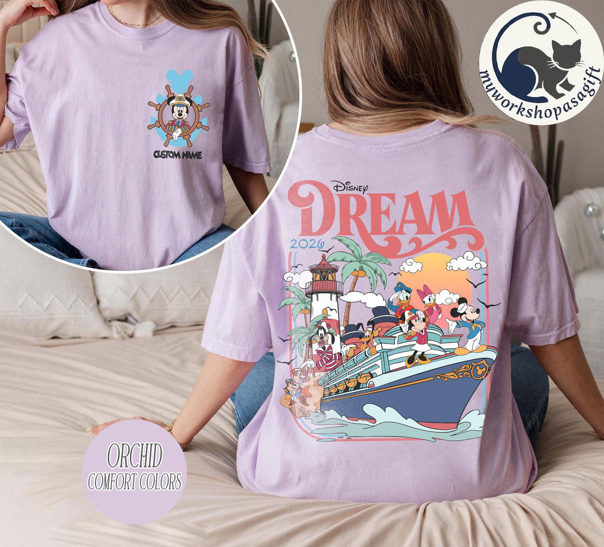 Personalized Disney Cruise 2026 Shirts — Bella+Canvas Tee fan art by Snagva (5)
