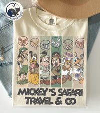 Mickey and Friends Safari Comfort Colors — Gildan Sweatshirt fan art by Snagva