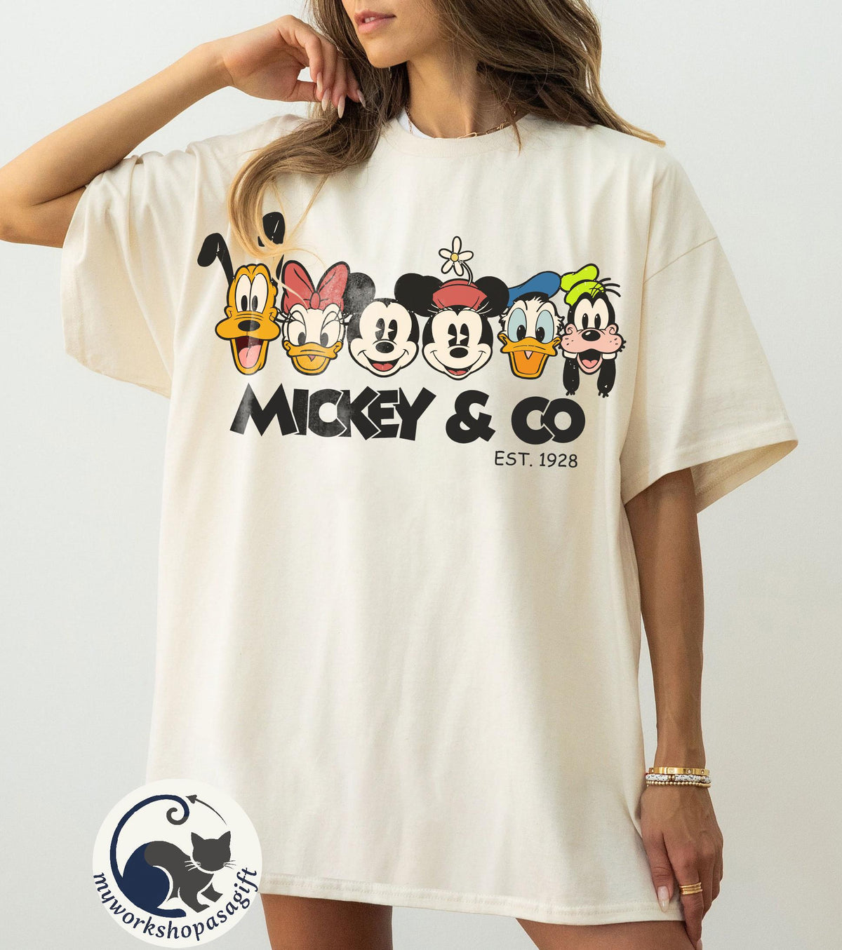 Mickey and Co Comfort Colors — Bella+Canvas Tee fan art by Snagva
