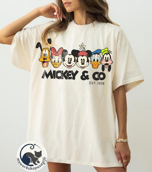 Mickey and Co Comfort Colors — Bella+Canvas Tee