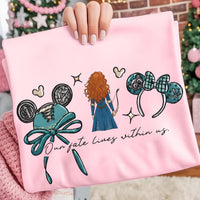 Coquette Bow Disney Brave Princess Merida — Gildan Sweatshirt fan art by Snagva (2)
