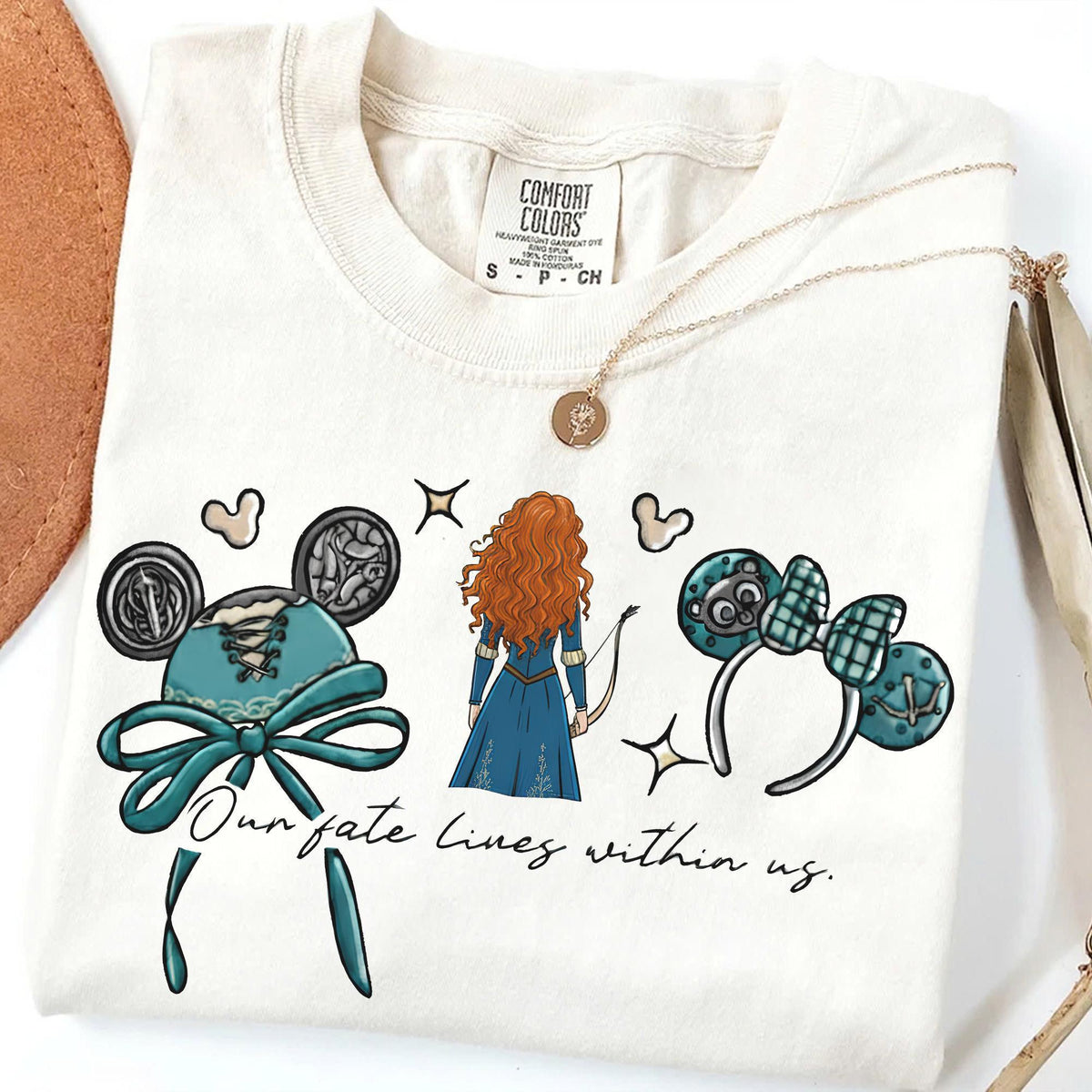 Coquette Bow Disney Brave Princess Merida — Comfort Colors Tee fan art by Snagva (5)