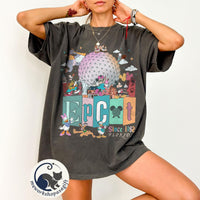 Mickey Friends Epcot World Tour Comfort Colors Shirt Since 1 — Gildan Hoodie fan art by Snagva (4)