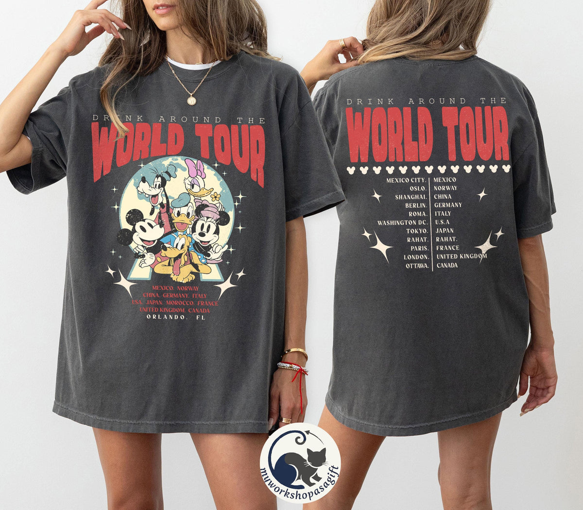Epcot World Tour — Bella+Canvas Tee fan art by Snagva (2)