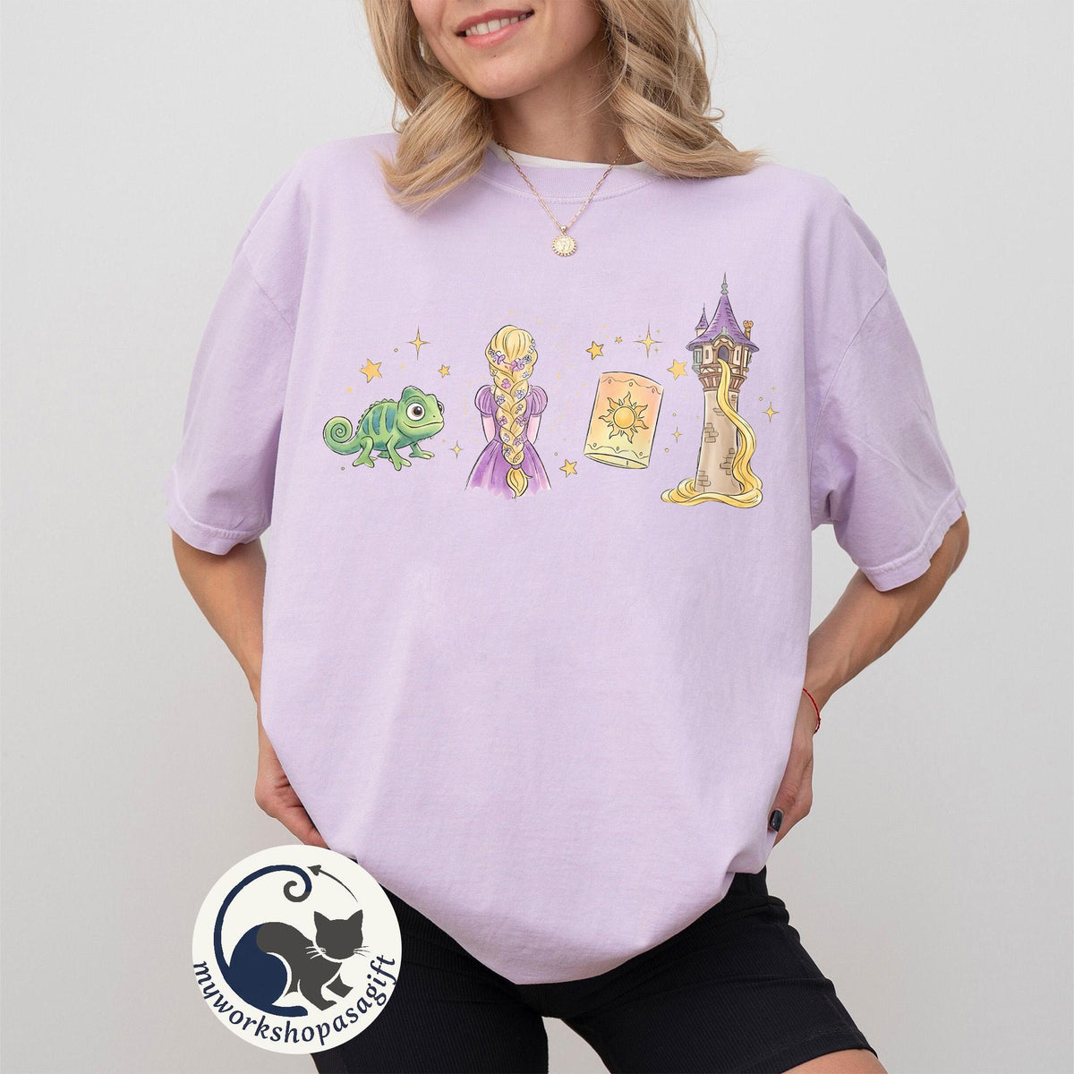 Disney Tangled Rapunzel Princess — Bella+Canvas Tee fan art by Snagva