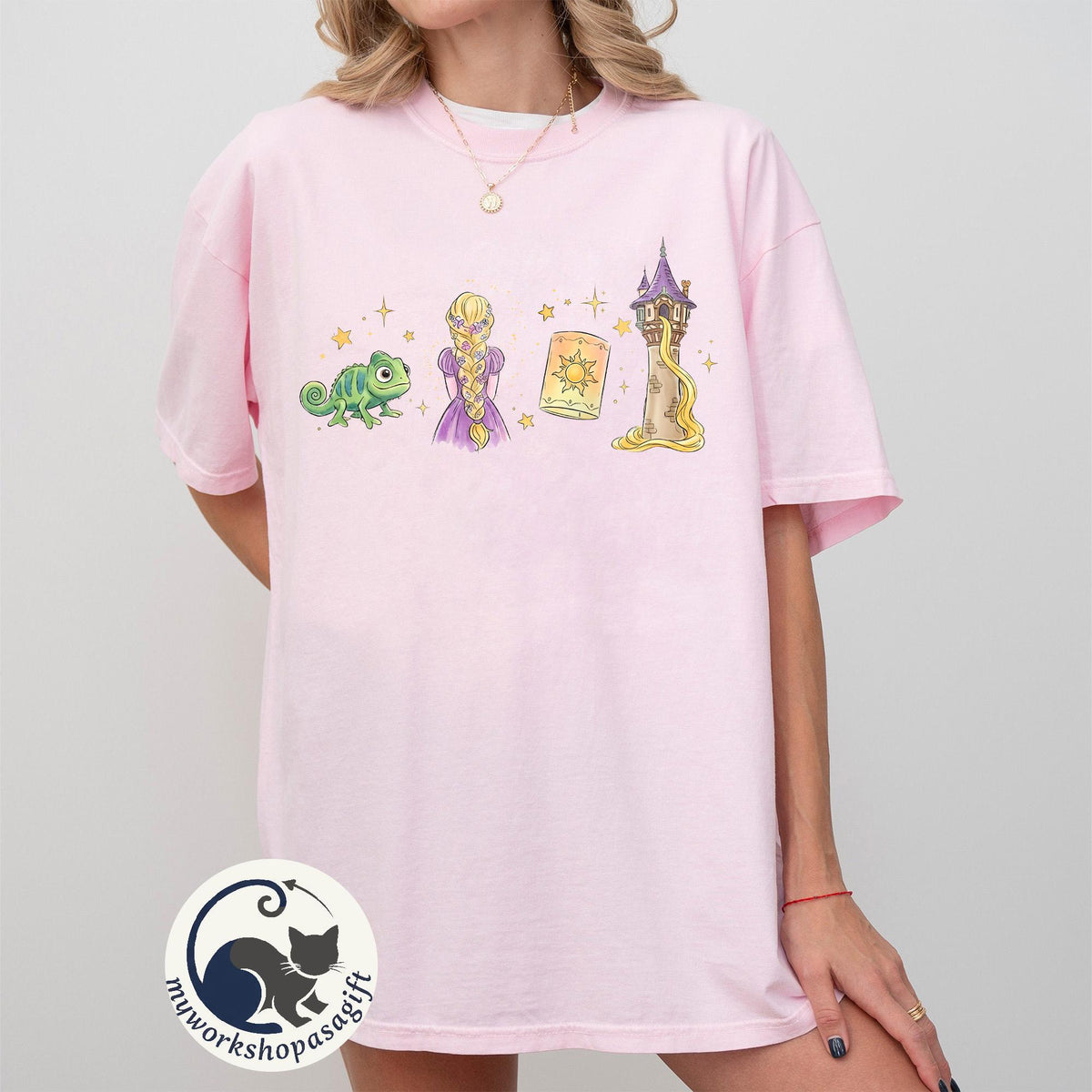 Disney Tangled Rapunzel Princess — Comfort Colors Tee fan art by Snagva (4)