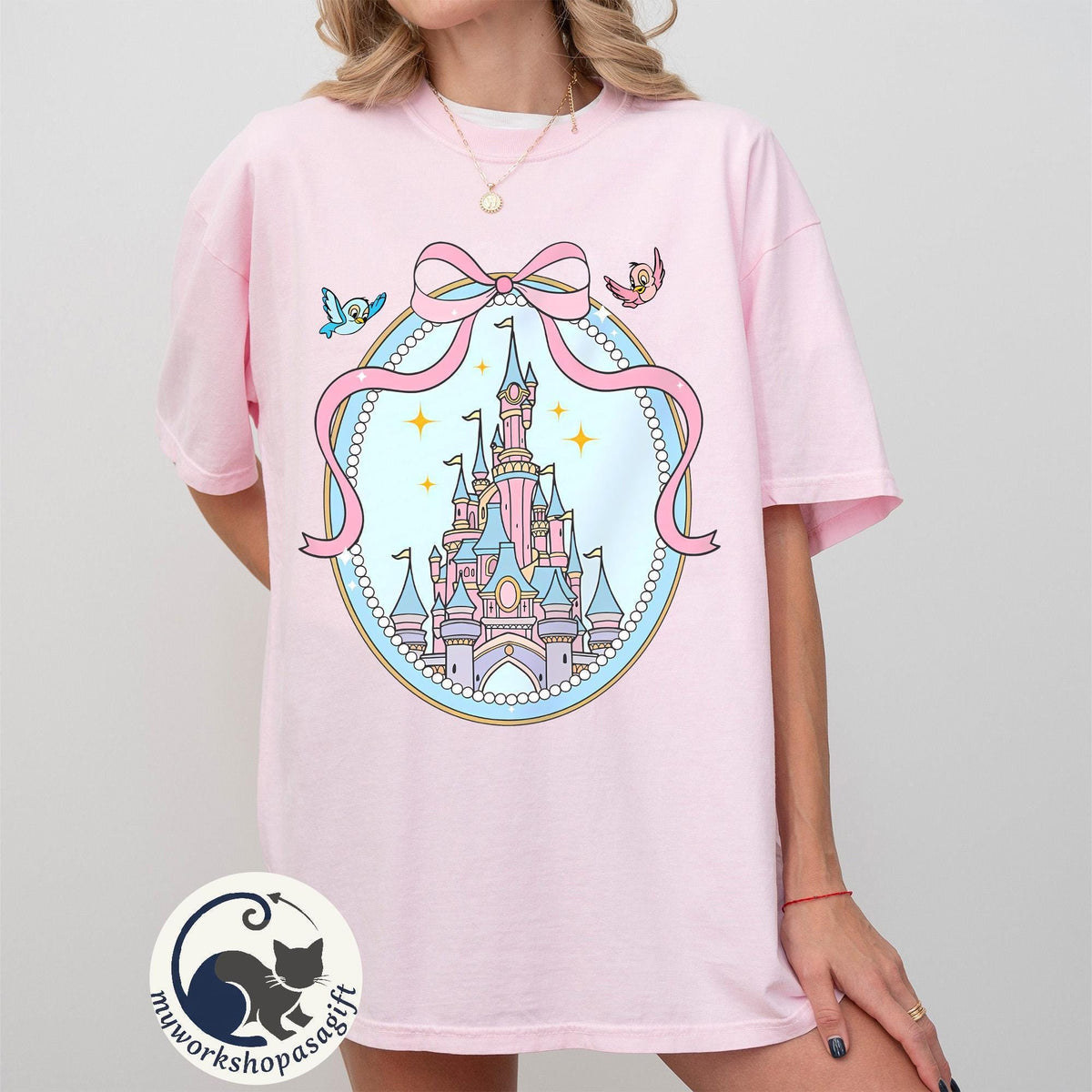 Disney Magical Castle Comfort Color — Gildan Sweatshirt fan art by Snagva (2)