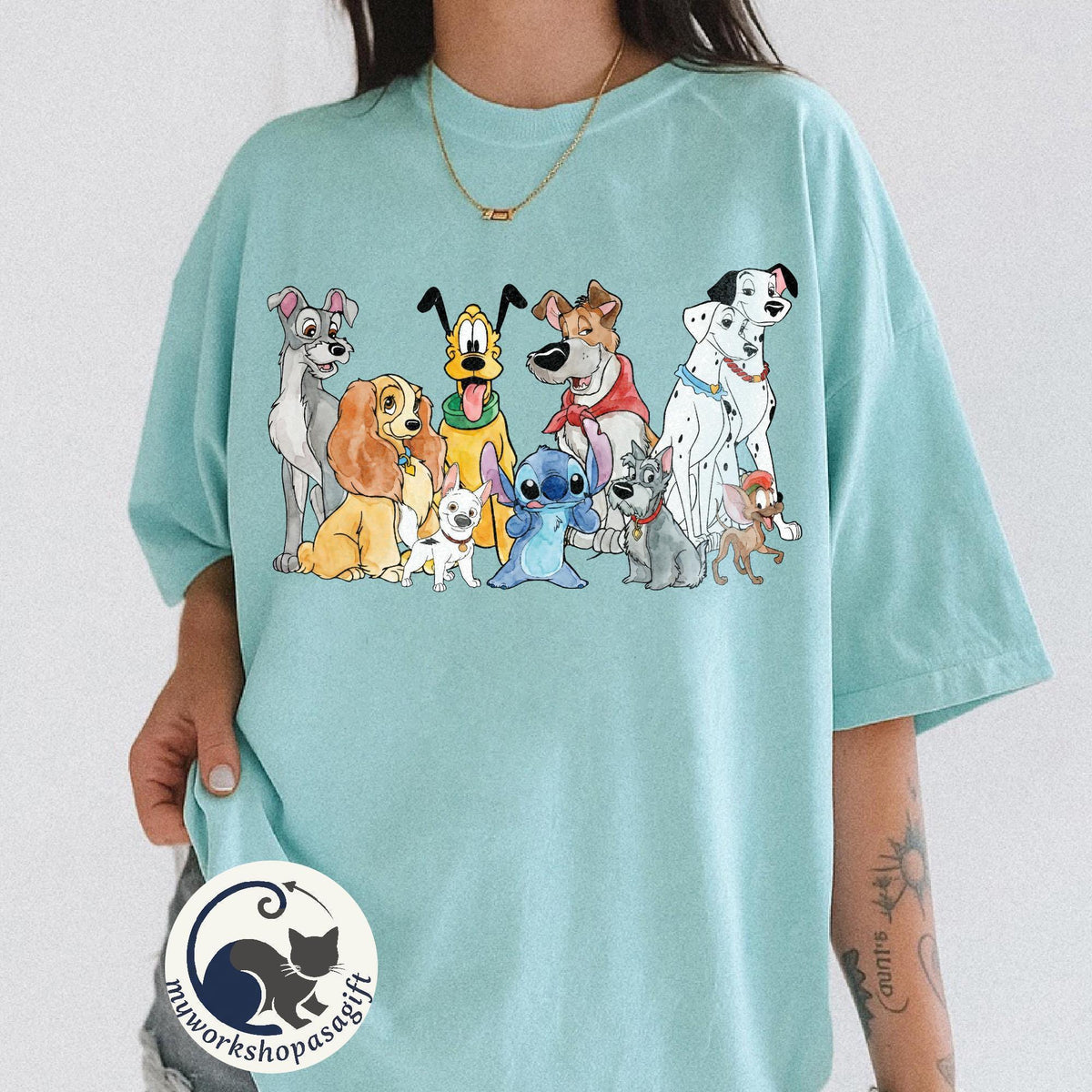 Disney Dogs — Comfort Colors Tee fan art by Snagva (2)
